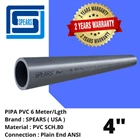 PIPA PVC SPEARS SCH80 ANSI 5